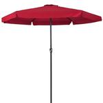 DUŻY PARASOL OGRODOWY O ŚREDNICY 350 CM Z KORBĄ - Czerwony w sklepie internetowym wideShop.pl