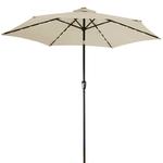 DUŻY PARASOL OGRODOWY O ŚREDNICY 270CM Z KORBĄ LED w sklepie internetowym wideShop.pl