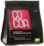 JAGODY GOJI W SUROWEJ CZEKOLADZIE BIO 70 g - COCOA w sklepie internetowym biogo.pl