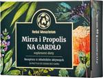 Mirra i propolis na gardło bez cukru 24 pastylki do ssania Herbal Monasterium w sklepie internetowym biogo.pl