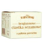 ŁAKOĆ WARSZAWSKI - Ciastka sezamowe z pyłkiem pszczelim bezglutenowe 150g w sklepie internetowym biogo.pl