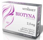 Vitadiet Biotyna 2,5 Mg 60 Tab Piękne Włosy w sklepie internetowym biogo.pl