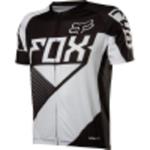 KOSZULKA ROWEROWA FOX LIVEWIRE RACE BLACK/WHITE na zamek w sklepie internetowym Dk motocykle