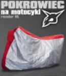 POKROWIEC NA MOTOCYKL REBELHORN COVER SILVER/RED w sklepie internetowym Dk motocykle