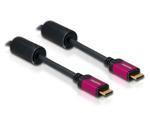 Delock kabel HDMI MINI/HDMI MINI 1.8M pozłacane końcówki, blister C1032101 w sklepie internetowym Frikomp.pl