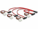 Delock kabel sas 36pin -> 4 x sas 29pin 50cm C1032037 w sklepie internetowym Frikomp.pl