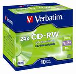 VERBATIM CD-RW 700MB 16-24X JEWEL CASE*10 43192 w sklepie internetowym Frikomp.pl