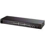 ZyXEL ES-1528 24x 10/100 ExtraSmart switch, 2x 1000Base-T, 2x open SFP slot, DoS prevention, auto VoIP w sklepie internetowym Frikomp.pl