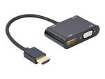 GEMBIRD Adapter HDMI męski do HDMI żeński + VGA żeński z audio i dodatkowym portem zasilania w sklepie internetowym CTI Store