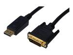 ASM AK-340306-020-S Kabel Displayport z zatrzaskiem 1080p 60Hz FHD Typ DP/DVI-D (24+1) M/M czarny 2m w sklepie internetowym CTI Store