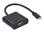 GEMBIRD Adapter USB-C do HDMI F czarny 4K30Hz 15 cm w sklepie internetowym CTI Store