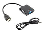 LANBERG AD-0017-BK Lanberg adapter HDMI-A(M)->VGA(F) + audio na kablu w sklepie internetowym CTI Store