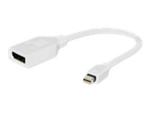 GEMBIRD A-MDPM-DPF-001-W Gembird adapter Displayport mini(M) -> Displayport(F), biały, na kablu 10cm w sklepie internetowym CTI Store