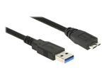 DELOCK 85071 Delock Kabel Micro USB 3.0 AM-BM, 0.5m, czarny w sklepie internetowym CTI Store