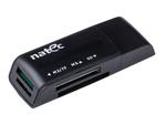 NATEC NCZ-0560 Natec Czytnik Kart MINI ANT 3 SDHC, MMC, M2, Micro SD, USB 2.0 Black w sklepie internetowym CTI Store