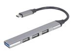 GEMBIRD 4-portowy HUB USB typu C port USB 3.0 x 1 port USB 2.0 x 3 srebrny w sklepie internetowym CTI Store