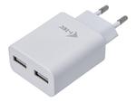 ITEC CHARGER2A4W i-tec USB Power Charger 2-Port 2.4A Biały 2x USB Port DC 5V max. 2.4A w sklepie internetowym CTI Store