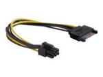 DELOCK 82924 Delock kabel SATA zasilający (M)-> PCI Express 6-pin, 0,21m w sklepie internetowym CTI Store