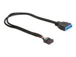 DELOCK 83281 Delock kabel/przedłużacz USB 2.0 płyta główna(F) > USB 3.0 płyta główna(M),0.3m w sklepie internetowym CTI Store