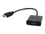 GEMBIRD A-HDMI-VGA-03 Gembird adapter HDMI-A(M) ->VGA (F) + audio, na kablu, czarny w sklepie internetowym CTI Store