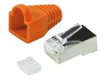 LOGILINK MP0022O LOGILINK - Wtyki RJ45 FTP kat.6 z osłonką - pomarańczowe,100szt. w sklepie internetowym CTI Store