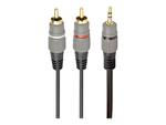 GEMBIRD 3.5 mm stereo plug to 2xRCA plugs 2.5m cable gold-plated connectors w sklepie internetowym CTI Store