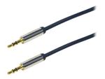 LOGILINK CA10150 LOGILINK - Kabel audio 3,5 m/m 1,5m niebieski w sklepie internetowym CTI Store