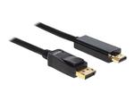 DELOCK 82587 Delock kabel Displayport (M) -> HDMI (M) 2m gold w sklepie internetowym CTI Store