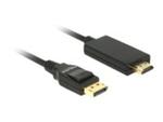 DELOCK 85316 Delock kabel Displayport 1.2 (M) - HDMI-A (M) pasywny 1m czarny w sklepie internetowym CTI Store