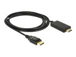 DELOCK 85317 Delock kabel Displayport 1.2 (M) - HDMI-A (M) pasywny 2m czarny w sklepie internetowym CTI Store