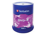 VERBATIM 43551 Verbatim DVD+Rcake box 100 4.7GB 16x matte silver w sklepie internetowym CTI Store
