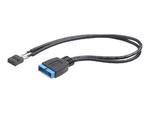 GEMBIRD CC-U3U2-01 Gembird przedłużacz USB PIN HEADER USB 3.0 19pin -> USB 2.0 9pin, 30cm w sklepie internetowym CTI Store