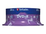 VERBATIM 43500 Verbatim DVD+R cake box 25 4.7GB 16x matte silver w sklepie internetowym CTI Store