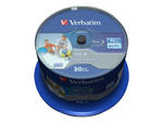 VERBATIM 43812 BluRay BD-R SL DATALIFE VerbatimSpindle 50 25GB 6x WIDE PRINTABLE NO ID w sklepie internetowym CTI Store