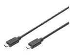 DIGITUS Kabel połączeniowy USB 2.0 HighSpeed Typ USB C/USB C M/M czarny 1m w sklepie internetowym CTI Store