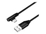 LOGILINK CU0138 USB 2.0 Cable USB-A male to USB-C 90 degree angled male 1m w sklepie internetowym CTI Store