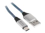 TRACER Kabel USB 2.0 TYPE-C A Male - C Male 1.0m czarno-niebieski w sklepie internetowym CTI Store