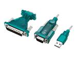 LOGILINK UA0042B USB2.0 cable USB-A/M to DB9/M + DB25/M Win11 1.3m w sklepie internetowym CTI Store