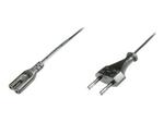 ASM AK-440114-012-S Assmann Kabel połączeniowy zasilający Typ Euro (CEE 7/16)/IEC C7,M/Ż czarny 1,2m w sklepie internetowym CTI Store