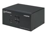 MANHATTAN Przełącznik KVM HDMI/USB 2x1 Dual-Monitor Video 4K 30Hz w sklepie internetowym CTI Store