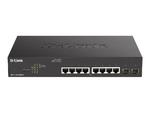 D-LINK 10-Port Layer2 PoE+ Gigabit Smart Switch 8x 10/100/1000Mbit/s TP RJ-45 PoE Port 802.3af/at Power-over-Ethernet up to 30 Watt w sklepie internetowym CTI Store