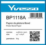 Papier w roli do plotera Yvesso Bond 1118x50m 80g BP1118A ( 1118x50 80g ) w sklepie internetowym ZiZaKo.pl