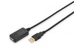 Digitus Przedłużacz/Extender USB 2.0 HighSpeed Typ USB A/USB A M/Ż aktywny, czarny 5m w sklepie internetowym ZiZaKo.pl