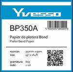 Papier w roli do plotera Yvesso Bond 350x50m 80g BP350A ( 350x50 80g ) w sklepie internetowym ZiZaKo.pl