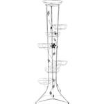 KWIETNIK METALOWY NA KWIATY 150 cm (7 donic, z kwiatem) SREBRNY w sklepie internetowym fhpartner.eu