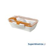 Pojemnik na lunch 500 ml BENTO BOX Black&Blum biało-pomarańczowy w sklepie internetowym SuperWnetrze.pl