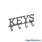 Wieszak na klucze KEYS - 4 haczyki Kitchen Craft Living Nostalgia szary w sklepie internetowym SuperWnetrze.pl
