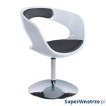 Fotel Kirk Kokoon Design biało-czarny w sklepie internetowym SuperWnetrze.pl