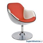 Fotel Daytona Kokoon Design biało-czerwony w sklepie internetowym SuperWnetrze.pl