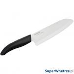 Nóż szefa kuchni ceramiczny 16cm Kyocera Santoku biały w sklepie internetowym SuperWnetrze.pl